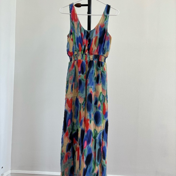 Anthropologie Maeve Aloisia Maxi Watercolor Dress, Size: 4 - Picture 6 of 6